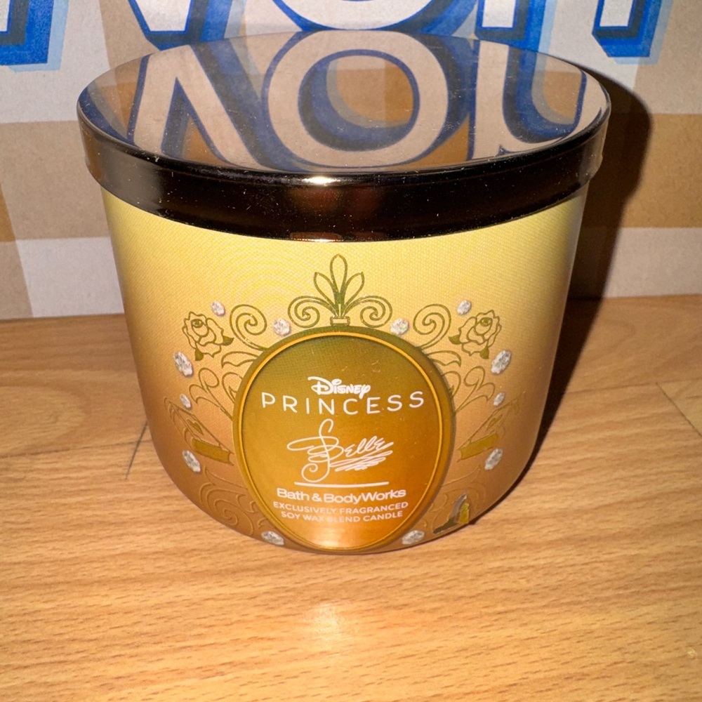 Disney Princess Belle Yellow Candle